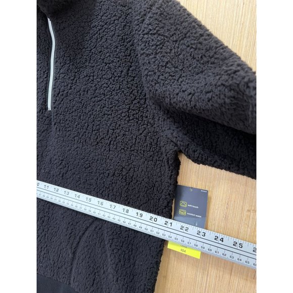 Xersion - Women's Quarter Zip Fleece Pullover Sweatshirt - Black - Large - Picture 4 of 14